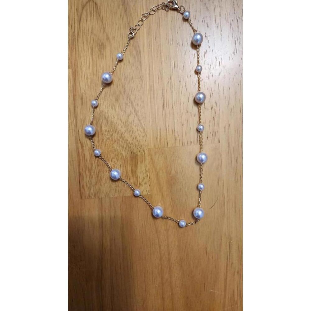 Necklace WITH WRAP AROUND PEARLS (IMITATION)